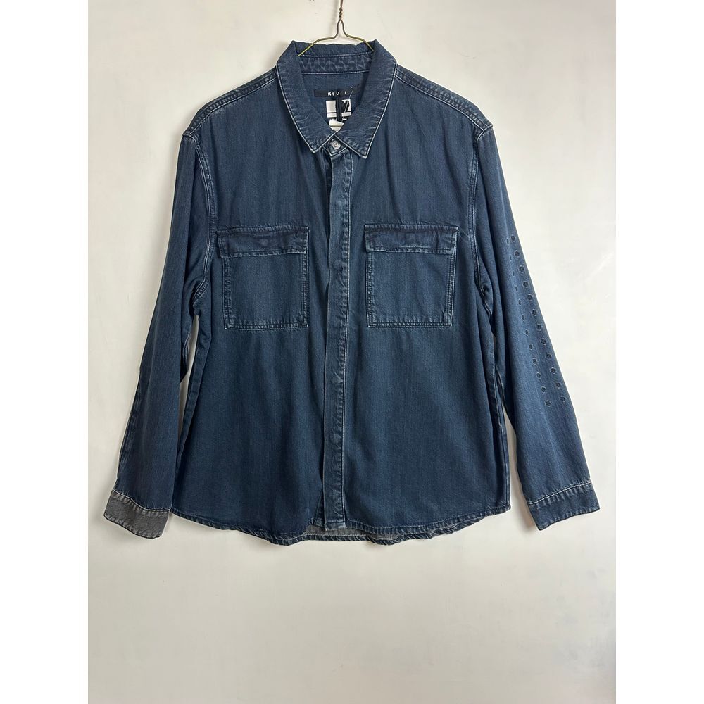Ksubi Button Down Shirt Men's‎ Large Denim Snap Button NWT